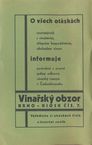 dobový katalog k výstavě vín